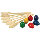 COLOURED EGG & SPOON SET, Set