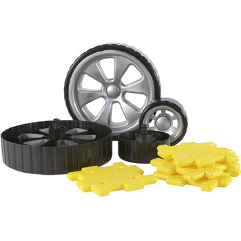 GIANT POLYDRON, Wheels Set, Age 2+, Set of 8 pieces