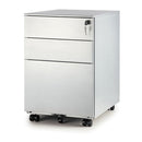 STEEL MOBILE UNDER DESK  DRAWER UNIT, White