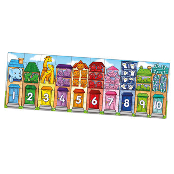 NUMBER STREET PUZZLE, Age 2-5, Set