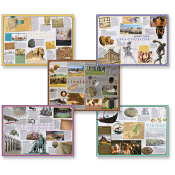 HISTORY CHARTS PACK, Pack of 5