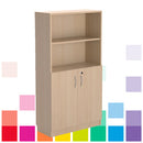 COMBINED CUPBOARD/BOOKCASE, 1500mm height, Beech, Smartbuy