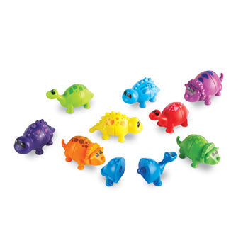 SNAP 'N' LEARN DINOS, Age 2 yrs+, Set of 10