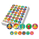 MERIT REWARD STICKERS, 35 & 10mm Animals, Stars & Gadgets, Pack of 3450