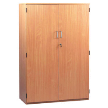 CLASSROOM STORAGE, STOCK CUPBOARD, 1 Fixed & 2 Adjustable Shelves, 1518mm height, Beech