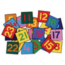 NUMBER MATS, Number Tiles, 250 x 250mm, Set of 24