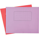 EXERCISE BOOKS, MATT LAMINATED RANGE, A4 Landscape (210 x 297mm), 48 pages, 60gsm paper, Purple, Plain, Pack of 50