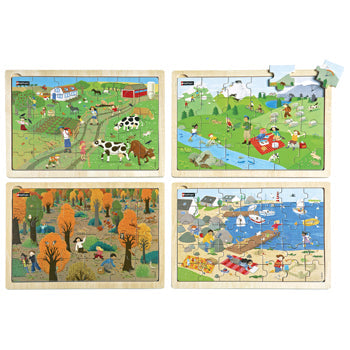 NATURE PUZZLES, Age 4+, Set of 4