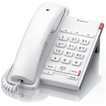 DESK TELEPHONE, ENTRY LEVEL, BT Converse 2100, White, Each
