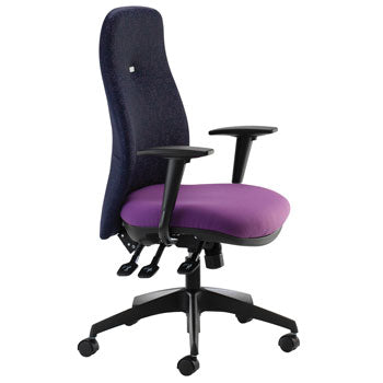 ERGONOMIC POSTURE CHAIRS, FULLY UPHOLSTERED POSTURE MAX CHAIR, Havana