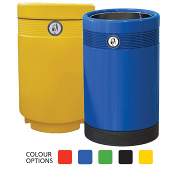 LITTER BINS, MONARCH OPEN TOP, Super Monarch, Blue, Leafield Environmental, Each