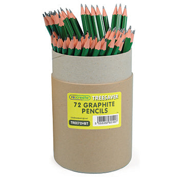 PENCILS, BLACK LEAD, Recycled Wood-Free, Pack of 72