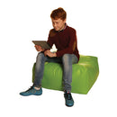 FAUX LEATHER BEAN BAGS, SQUARE, 700 x 700 x 300mm height, Yellow