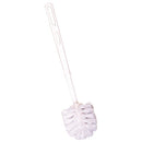 LAVATORY BRUSHES, Brush, Nylon Bristle, White Plastic Handle, Each