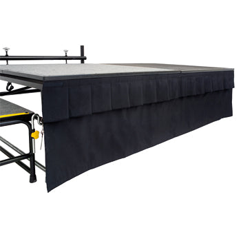 STAGE ACCESSORIES, STAGE SKIRTING, Single Height, 1220mm, Grey