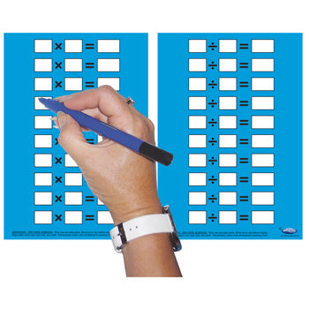 MATHS, PRACTICE CARDS, Multiplication and Division, Pack of 30