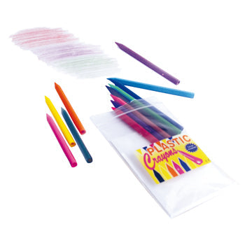 PLASTIC CRAYONS, Hexagonal, Pack of 12