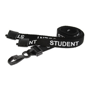 LANYARDS, Student, Black, Pack of 25