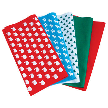 FESTIVE FELTS, 300 x 300mm, Pack of 10