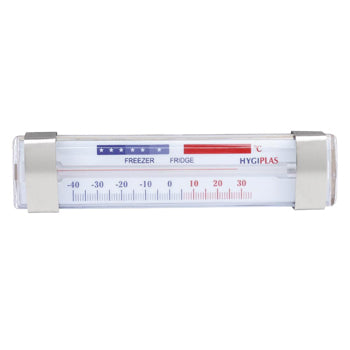 FRIDGE/FREEZER THERMOMETERS, Horizontal, Spirit Fill, Each