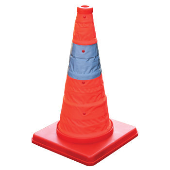 TRAFFIC CONES, Collapsible, Height 420mm, Each