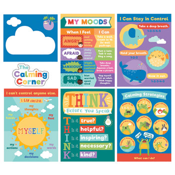 CALMING STRATEGIES POSTER SET, Set