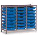 METAL STORAGE FRAMES, METAL STORAGE FRAMES, LOW, 825mm height, Silver