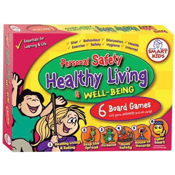 BOARD GAMES, Personal Safety, Healthy Living and Well-Being, Set of 6
