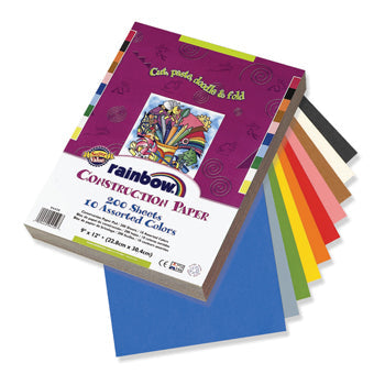 CONSTRUCTION PAPER, Assorted Vivid Colours, A4, 75gsm, Pack of 200 sheets