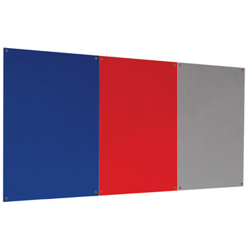 FELT NOTICEBOARDS, Unframed, 1500 x 1200mm, Red