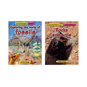 CURRICULUM VISIONS ROCKS & SOILS / FOSSILS, Set of 2