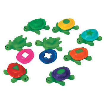 SAND & WATER PLAY, SHAPE SHELL TURTLES, Age 2+, Set of 8