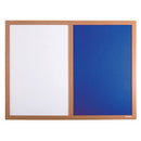 ECO-FRAMES, Pin-up Pen/Non-Magnetic Whiteboards, 1200 x 900mm height, Blue