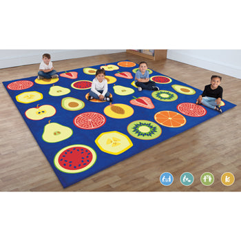 KIT FOR KIDS, BACK TO NATURE(TM) OUTDOOR PLAY MATS, FRUIT RANGE, LARGE SQUARE, 3000 x 3000 x 25mm, Each