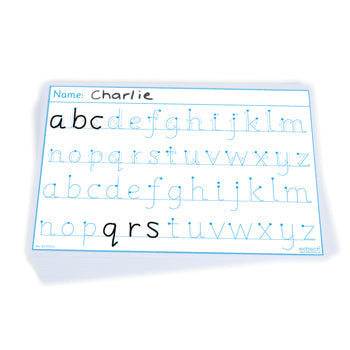 WRITE 'N' WIPE BOARDS, Alphabet Tracing - Flexible, A4, Pack of 30