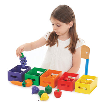 FRUIT & VEG COLOUR SORTING SET, Age 3+, Set