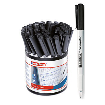 PENS, HANDWRITING, Edding(R) Handwriter, Black, Tub of 42