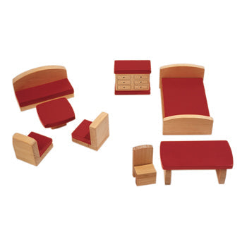 DOLLS' HOUSE FURNITURE, LOUNGE & BEDROOM, Age 2+, Each