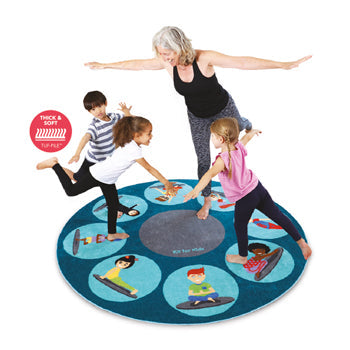 KIT FOR KIDS, WELLBEING CARPETS, YOGA, 2000 x 2000mm, Each