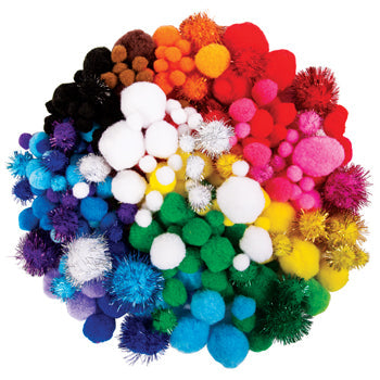 POM POMS, Assorted Styles, Pack of 350 approx.