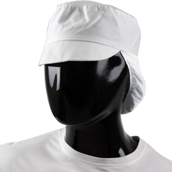 PROTECTIVE CLOTHING, CAPS, Peak with Snood, One Size, Pack of 10