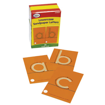 ALPHABET, LOWER CASE SANDPAPER LETTERS, Set of 28