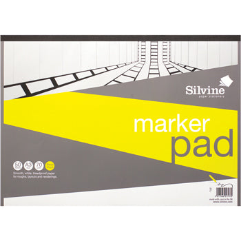 PADS FOR DRY MEDIA, Silvine Marker Pad, A3, Each