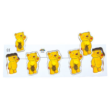 SIZE SEQUENCING PUZZLES, Teddy, Age 2+, Each