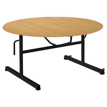 FLIP TOP TABLES, CIRCULAR, 640mm height, Beech