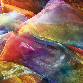 TEXTILES, FABRIC PACKS, Rainbow Organza, 1m x 1.5m, Each