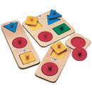 EDUPLAY DEVELOPMENT TOYS, Basic Inset Shape Boards, Age 3+, Set of 4
