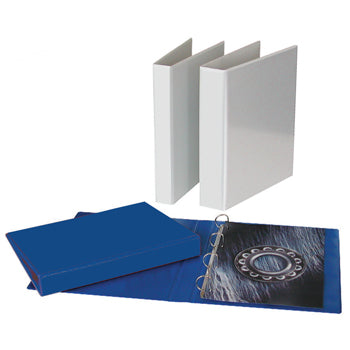 PRESENTATION RING BINDERS FOR PERSONALISATION, A4, 4 RING, 40mm Capacity, White, Box of 10