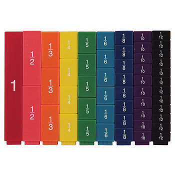 FRACTION TOWER(R) CUBES, Fraction Set, For Ages 8+, Set of 51