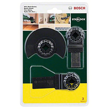 BOSCH SYNEON CHIP, Bosch Multi Tool Blade Set, Longer battery life, Set of 3